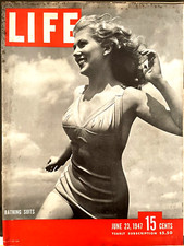 Life Magazine- June 23, 1947- Bathing Suits/ T.W.U. Mike Quill & Subway Slowdown