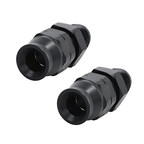 6AN Male To 3/8" Tube Hardline Fuel Line Adapter Fitting Tubing compression 2Pcs - Picture 9 of 15