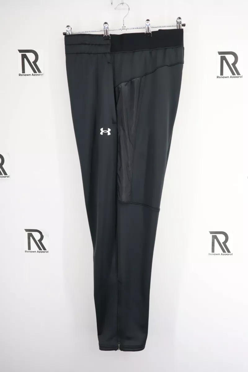 NWT Mens Under Armour Loose Fit Black Athletic Joggers Sweat Track Pants  Tapered