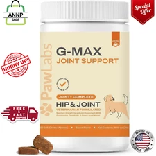 G-Max Joint Support for Dogs - Maximum Strength Hip & Joint Supplement with Gluc