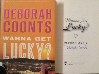 Deborah Coonts SIGNED Wanna Get Lucky? 2010 1st ED HC/DJ Lucky O'Toole Las Vegas