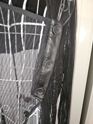 NOR Sheer And Lace Black Evening Jacket - Picture 9 of 11