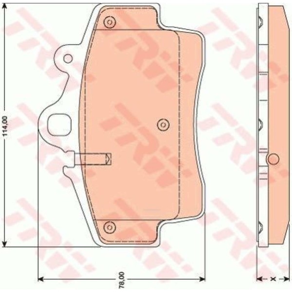 TRW BremsbeläGe GDB1756 BremsklöTze FüR Porsche Boxster 987-image