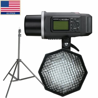 Godox AD600BM 600W Flash Esterno TTL + Trasmettitore X1T-C Canon + Softbox Con Griglia