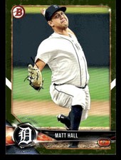 2018 Bowman #BP80 Matt Hall Detroit Tigers  Prospects Camo 2