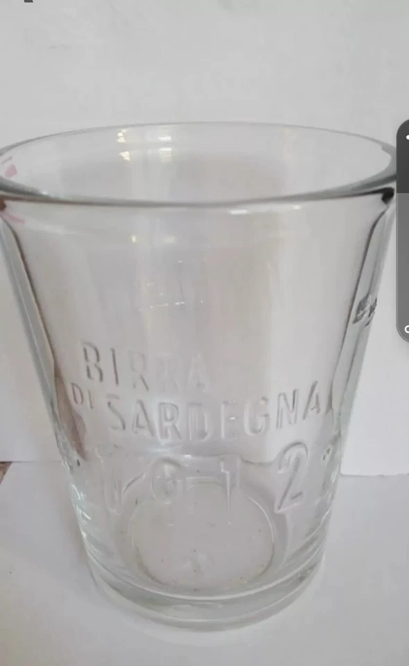 6 Bicchieri Birra Ichnusa Cl 20 Glass Beer Gruppo Heineken - Immagine 2 di 3