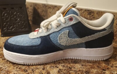 NIKE X LEVIS Air Force 1 By You Id CUSTOMS Blue Denim White NIKE X LEVIS Air Force 1 By You Id CUSTOMS Blue Denim White