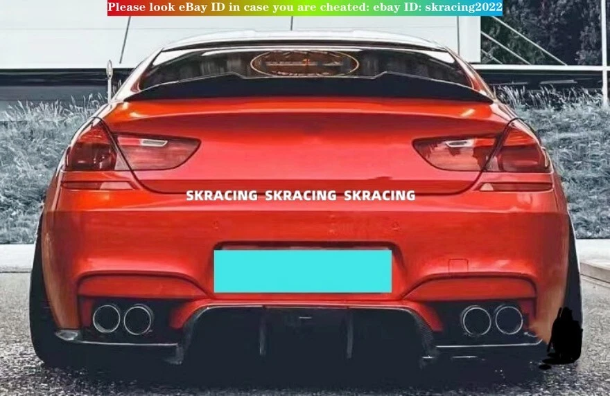 Alerón trasero de maletero FRP negro brillante 2012-2019 apto para BMW M6 F06 F13 Foto 3 de 4