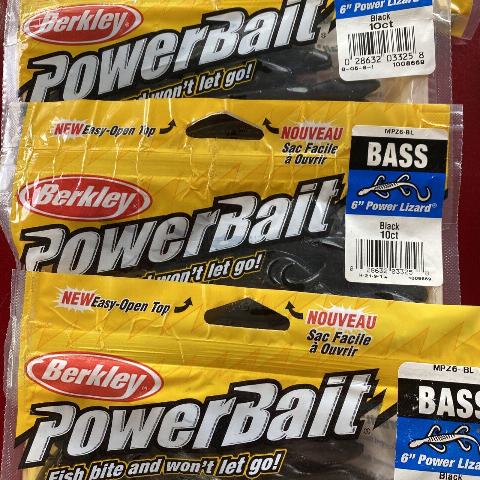 10 Packs @100 Mixed BERKLEY POWERBAIT See Pictures For Variety And Qty  Sealed