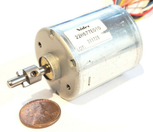Nidec 22H Brushless Motor - 24V DC - 3 Phase 12 Pole - 5000RPM, Hall Effect BLDC - Picture 1 of 3