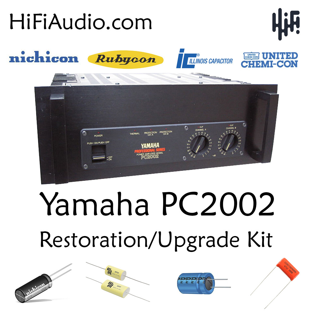 アンプ YAMAHA PC2002 Yamaha PC2002 amp restoration recap service kit fix repair