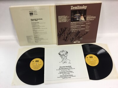 ZEMLINSKY Autogramme von STUDER, RIEGEL, WELLER & FREDRICKS LP 12'' 33 RPM
