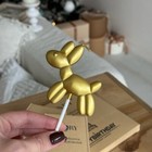 Metallic looking Dog Birthday Candle Pet Birthday Party Decoration Perfect