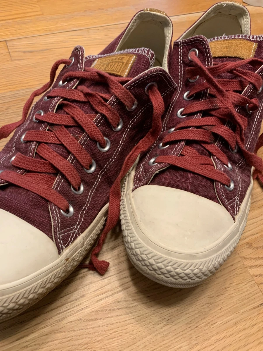 Converse all star low maroon canvas sale