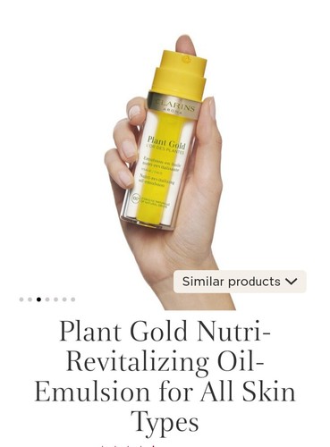 Clarins Plant Gold Nutri Revitalizing Oil Emulsion All Skin Types 1.1 oz NIB - Picture 3 of 5