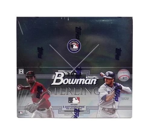 2022 Bowman Sterling Baseball Factory Sealed Hobby Box in Hand