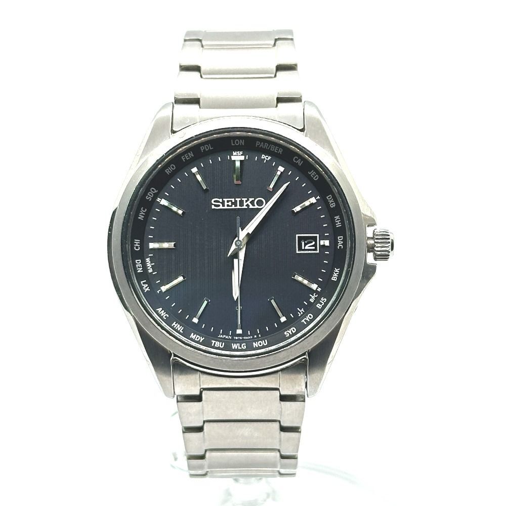 Seiko Selection 7B75-0AA0 Radio wave control Date Titan Blk