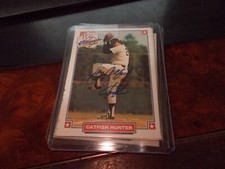 1993 Nabisco All Stars Auto Autograph Jim Catfish Hunter HOF with coa