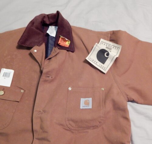 Carhartt Jacket Men's 42 Brown Duck Blanket Lined Deadstock 6BLC Tags (1) - Picture 4 of 15