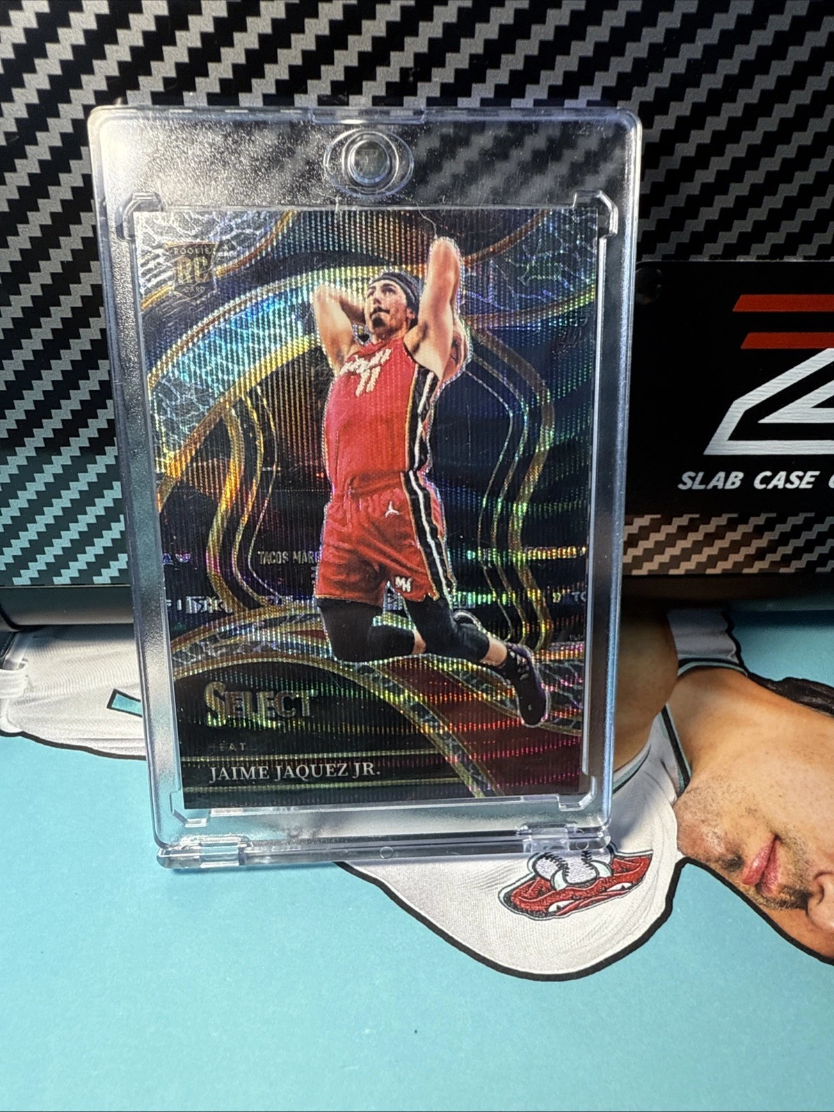 2023-24 Panini Select Courtside Elephant Prizm RC #300 Jaime Jaquez Jr. Heat