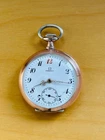 2P827 Antique Omega  pandent silveer pocket watch,  metal chain
