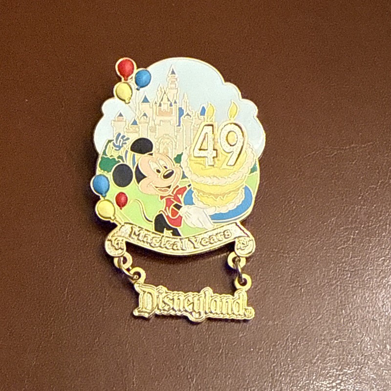 Disneyland 49 Magical Years Pin Mickey & Castle LE 2500
