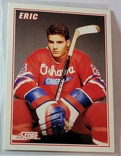 Eric Lindros 1990-91 Score Bonus Rookie Insert Card #B2. rookie card picture
