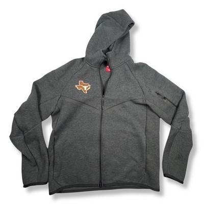 Nike Tech Fleece Hoodie Texas Longhorns KD Full Zip Mens Charcoal Gray M