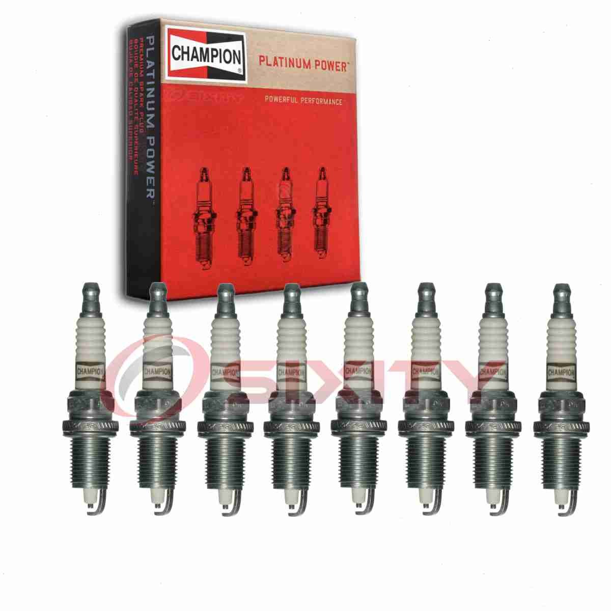 8 pc Champion Platinum 3436 Spark Plugs for RC12LC4 HGR7MDPO 7100 7090 4313 co