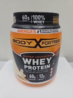 Body Fortress Super Advanced 100% Premium Whey Protein Powder Vanilla 1.74Lbs