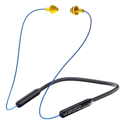 MIPEACE Bluetooth Earplug Headphones, Neckband Wireless Earbuds Blue