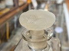 Perfume bottle: etched decorative glass stopper — photo 2