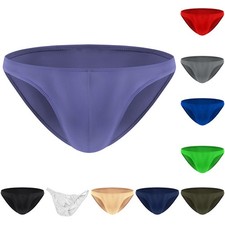 Men's Breathable Low Waist Briefs Underwear with Bulge Pouch for Everyday Wear