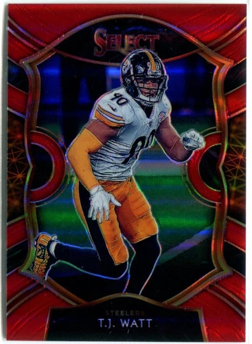 TJ WATT 2020 Panini Select RED PRIZM #38 /149
