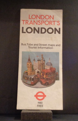 Vintage 1983 London Transport Bus, Tube and Street Maps