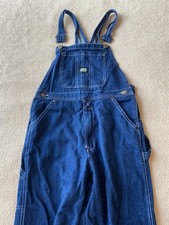 Key Bibs Overalls Youth Size 14 Blue Denim Carpenter Jeans 27"x27"