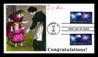 US COVER CONGRATULATIONS SPECIAL OCCASIONS FIRST DAY ISSUE PUGH HAND PAINTED