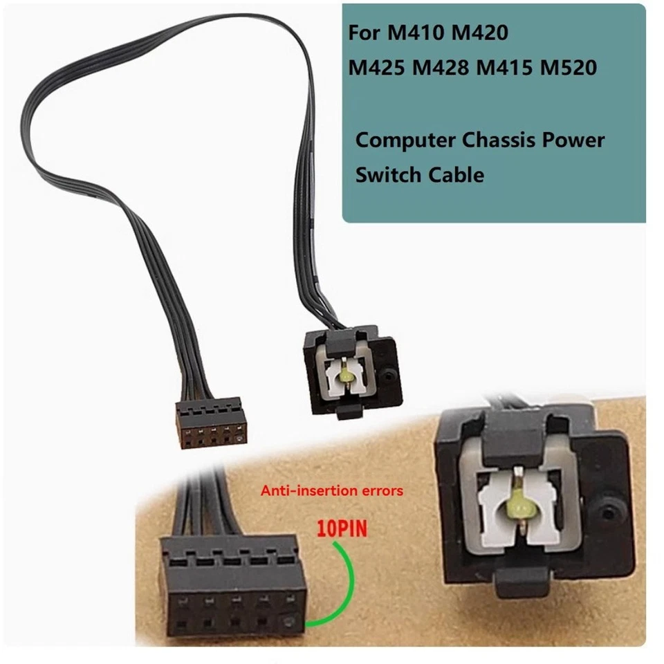 Computer Desktop 10Pin  Reset  Button Cable for  M410 M420 M425 M428 M4153087 - Image 2 of 4