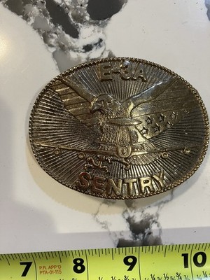 E-3A Sentry Surveillance Plane Vintage Belt Buckle