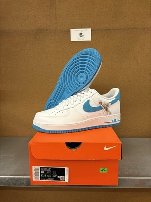 NEW Nike Air Force 1 '07 x Space Jam Low Hare White Blue DJ7998-100 Mens Size 10