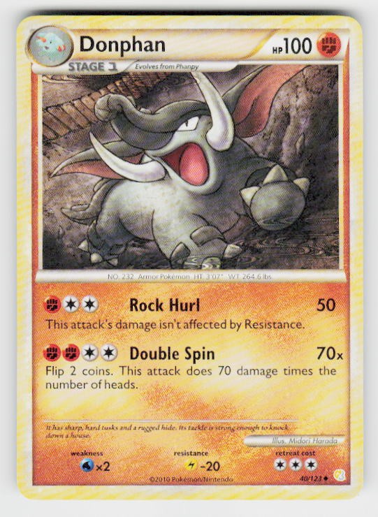 HeartGold SoulSilver #40/123 Donphan