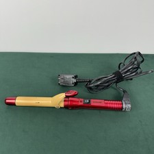 Ultra CHI GF6265 Ceramic Curling Iron Red Gold Barrel Dual Voltage Hair Styler