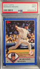 2003 Topps #548 Mariano Rivera HOF New York Yankees PSA MINT 9