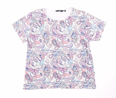 Isla Essentials Damen T-Shirt Mehrfarbig Paisley