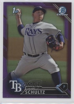2016 Bowman Chrome Prospects Purple Refractor 24/250 Jaime Schultz #BCP193 0o9