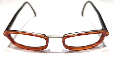 Alain MIKLI A0014 No Nose Pads Small Red Gray Rectangle Eyeglasses 52-16 140 Alain Mikli Alain MIKLI A0014 No Nose Pads Sm Red Eyeglasses  main image 3