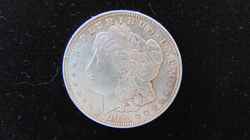 1921 P Morgan Silver Dollar $1 Choice BU Nice Coin #47