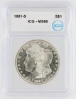 1881-S Morgan Silver Dollar ICG MS66 S$1 San Francisco Minted No Reserve