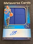 2024-25 Panini Silhouette Jumbo Jersey Autograph Jalen Brunson 07/35 Knicks
