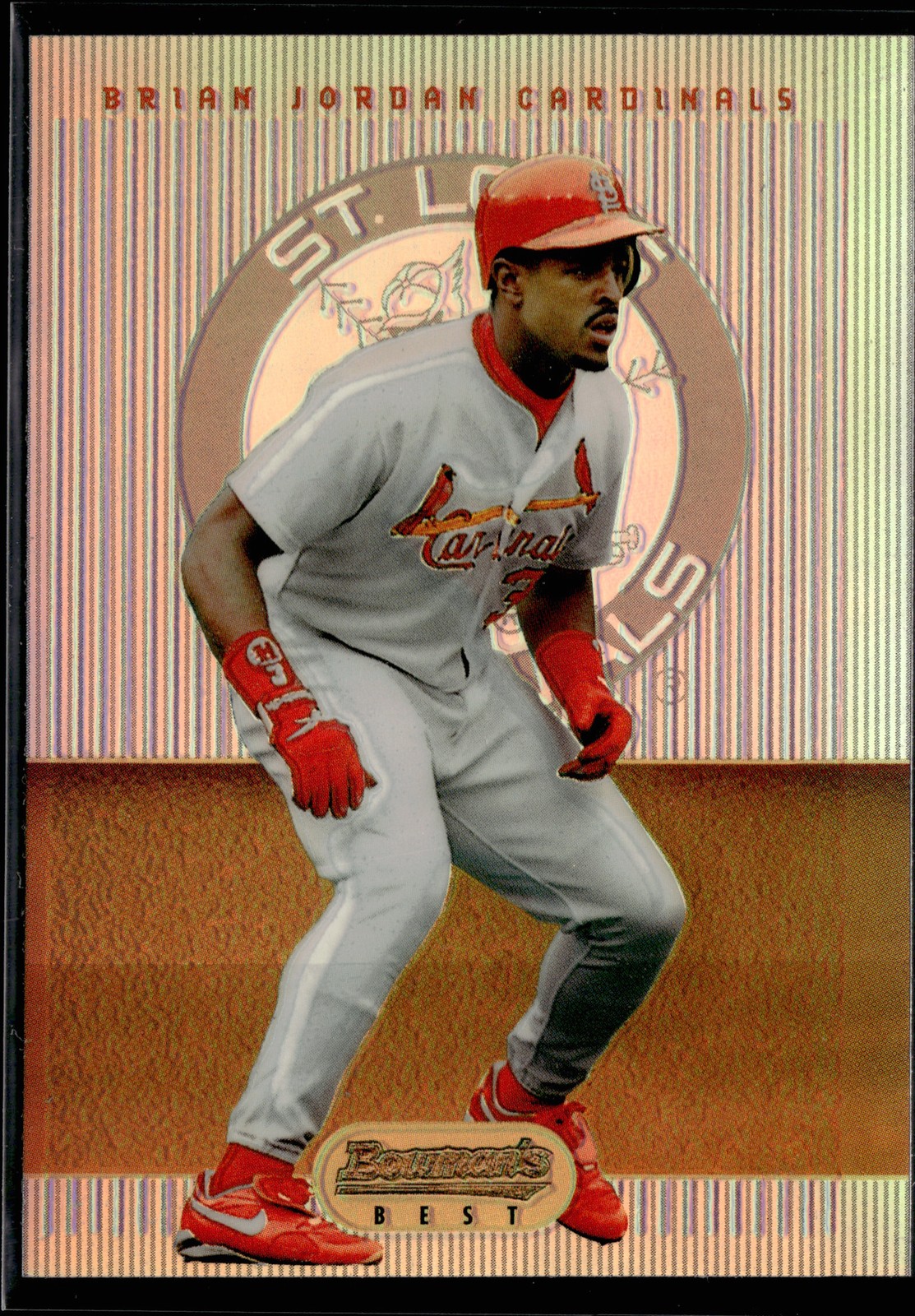 1995 Bowman's Best #54 Brian Jordan Refractors St. Louis Cardinals R03